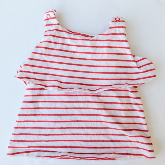 Janie & Jack size 3 Red & White stripe Top - Picture 1 of 1
